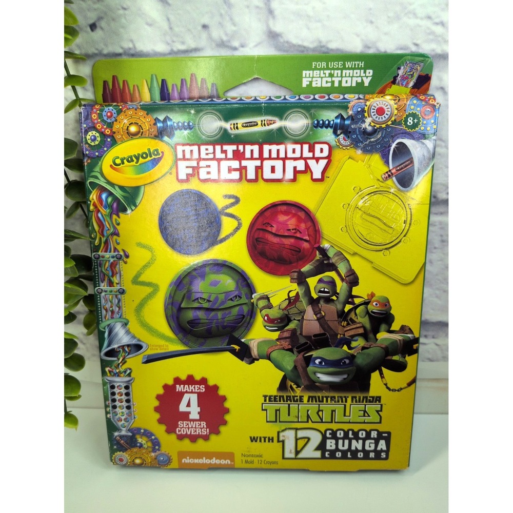 NEW🚨CRAYOLA Melt N Mold Factory Teenage Mutant Ninja Turtles Mold Crayon TMNT